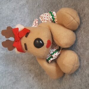 Vintage Hallmark Rhonda Reindeer 1984 Stuffed Animal Christmas Plush 5"